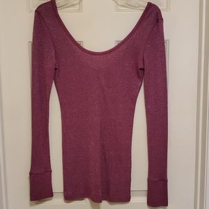 Tee Shop Plum Long Sleeve Top